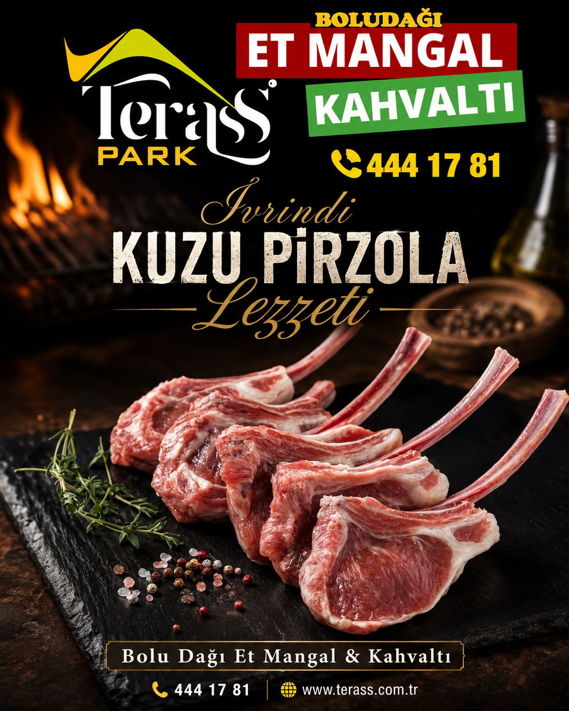 Balıkesir İvrindi kuzu pirzola Terass Park Bolu Dağı